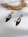 thumb Copper Enamel Simple geometric Trend Korean Fashion Earrings 3