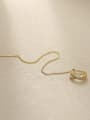 thumb Brass Cubic Zirconia Tassel Minimalist Threader Trend Korean Fashion Earring 0