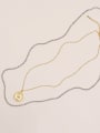 thumb Brass Bead Geometric Vintage Multi Strand Trend Korean Fashion Necklace 0