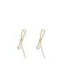 thumb Copper Imitation Pearl Geometric Minimalist Drop Trend Korean Fashion Earring 4