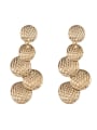 thumb Brass Trend Drop height 6.3cm Earring 1