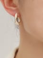 thumb Brass Enamel Geometric Minimalist Earring 1
