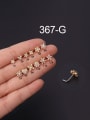 thumb Stainless steel Cubic Zirconia Flower Vintage Hook Earring(Single Only One) 0