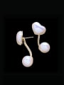 thumb Zinc Alloy Imitation Pearl Heart Minimalist Drop Earring 0