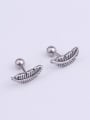 thumb Stainless steel Feather Stud Earring 2