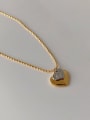 thumb Brass Heart Trend Necklace 2