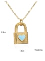 thumb Brass Enamel Heart   Vintage Locket Pendnat Necklace 3