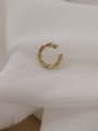 thumb Copper Minimalist Twisted C-shaped ear clip  Clip Trend Korean Fashion Earring (ONLY ONE PCS) 3