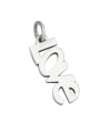 thumb stainless steel letter pendant diy jewelry accessories 3