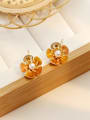 thumb Copper Imitation Pearl Flower Ethnic Stud Trend Korean Fashion Earring 1