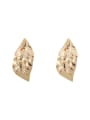 thumb Copper Exaggerated long Leaf Vintage Stud Trend Korean Fashion Earring 0