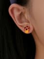 thumb Alloy Enamel Icon Mushroom Cute Stud Earring 1