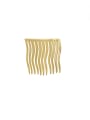 thumb Brass Minimalist Geometric Hair Comb 0