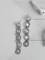 thumb Brass Geometry Tassel Vintage Drop Earring 2