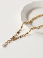 thumb Brass Geometric Vintage chain Necklace 2