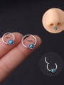 thumb Stainless steel Turquoise Geometric Vintage Nose Rings 0
