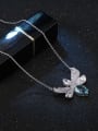 thumb Brass Cubic Zirconia Bee Cute Necklace 2