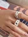 thumb Alloy Enamel Geometric Cute Stackable Ring 3