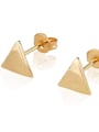 thumb Brass Triangle Earring and Necklace Set 4