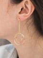 thumb Stainless steel Geometric Minimalist Long Drop Earring 1