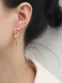 thumb Brass Bowknot Minimalist Stud Earring 1