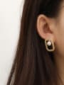 thumb Copper Imitation Pearl Geometric Minimalist Stud Trend Korean Fashion Earring 1