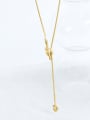 thumb Stainless steel Tassel Minimalist Lariat Necklace 3