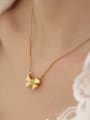 thumb Brass Bowknot Vintage Necklace 1