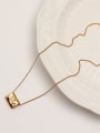 thumb Brass Smooth Geometric Minimalist Trend Korean Fashion Necklace 2