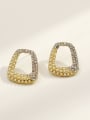 thumb Brass Imitation Pearl Geometric Vintage Stud Trend Korean Fashion Earring 0