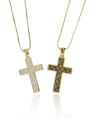 thumb Brass Cubic Zirconia Religious Dainty Necklace 0