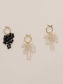 thumb Brass Cubic Zirconia Tassel Ethnic Drop Trend Korean Fashion Earring 2