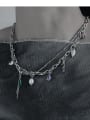 thumb Brass Freshwater Pearl Tassel Ethnic Necklace 2