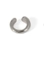 thumb Brass  Vintage  Line geometry ear bone clip without pierced ears Single Earring 4