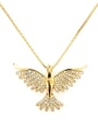 thumb Brass Cubic Zirconia Bird Luxury Necklace 0