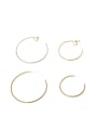thumb Brass Round Minimalist Single Earring(Single -Only One) 0