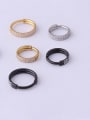thumb Stainless steel Cubic Zirconia Geometric Hip Hop Nose Rings 2