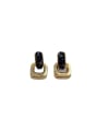 thumb Brass Resin Geometric Vintage Stud Earring 0