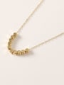 thumb Brass  Smooth Locket Minimalist Trend Korean Fashion Necklace 0