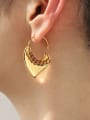 thumb Brass Enamel Heart Minimalist Single Earring(only one) 1