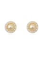 thumb Copper Imitation Pearl Geometric Vintage Stud Trend Korean Fashion Earring 0