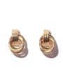 thumb Brass Geometric Minimalist Earring 3