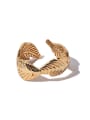thumb Brass Feather Vintage Band Ring 0