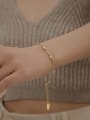 thumb Brass Cubic Zirconia Minimalist Irregular Bracelet and Necklace Set 2