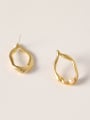 thumb Brass Imitation Pearl Geometric Minimalist Stud Trend Korean Fashion Earring 3