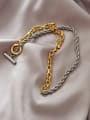 thumb Brass Hollow  Geometric Chain Vintage Necklace 0