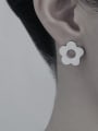thumb Titanium Steel Flower Minimalist Stud Earring 1