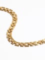 thumb Brass Hollow  Geometric  Chain Vintage Necklace 3