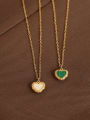 thumb Brass Shell  Trend Heart  Pendant Necklace 3
