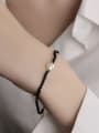 thumb Brass Imitation Pearl Geometric Minimalist Handmade Beaded Bracelet 1